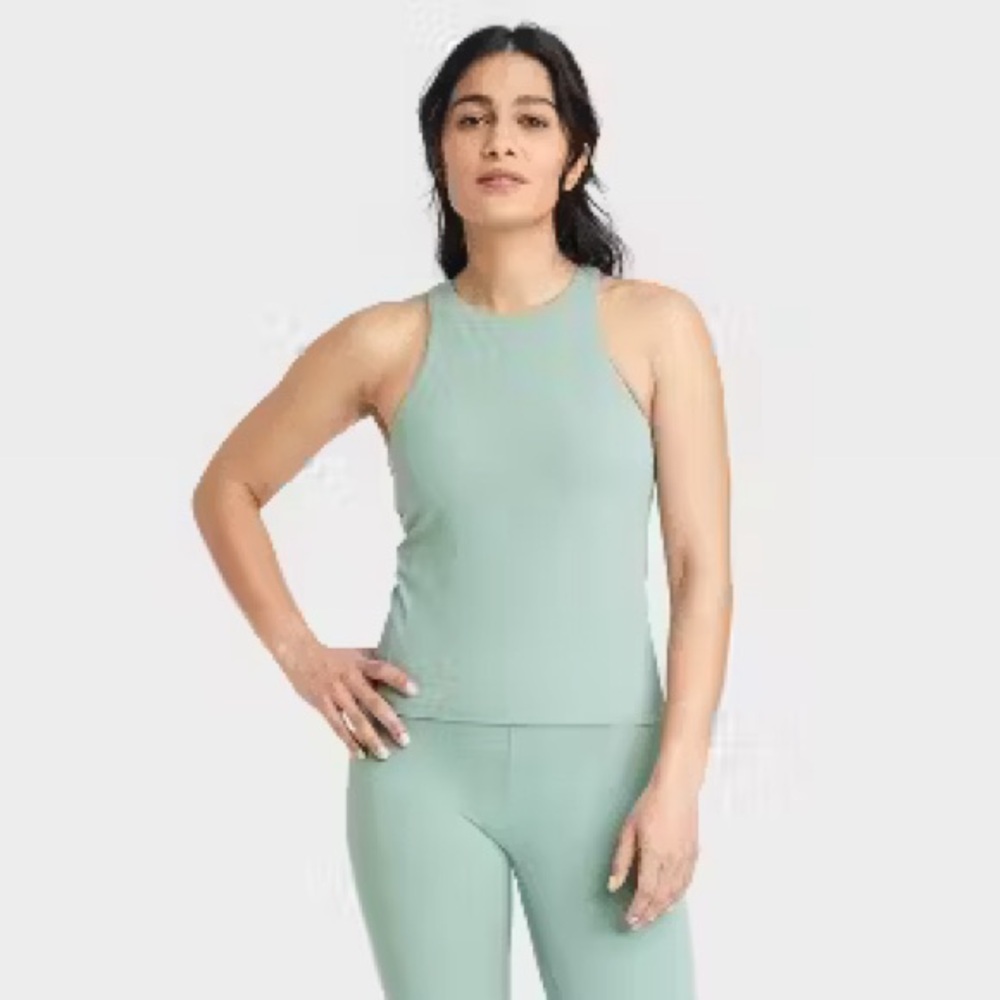 All in Motion, Green Athletic Tank Top